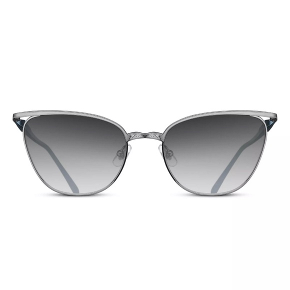 Matsuda Sunglasses M3102 Cat Eye Palladium White/Navy Grey Gradient Lenses JAPAN - Picture 1 of 16